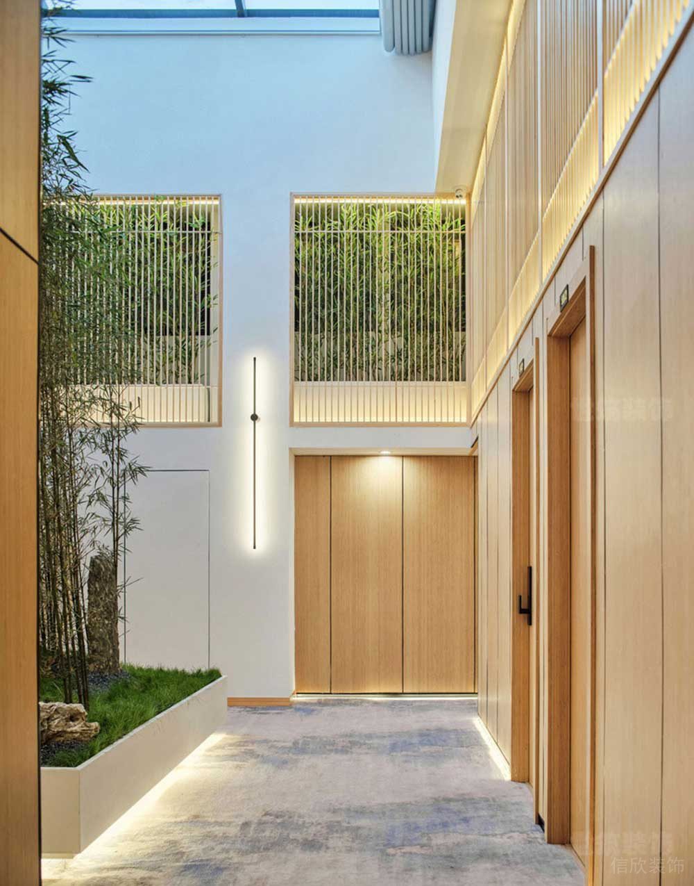 現(xiàn)代北歐辦公室過道裝修圖