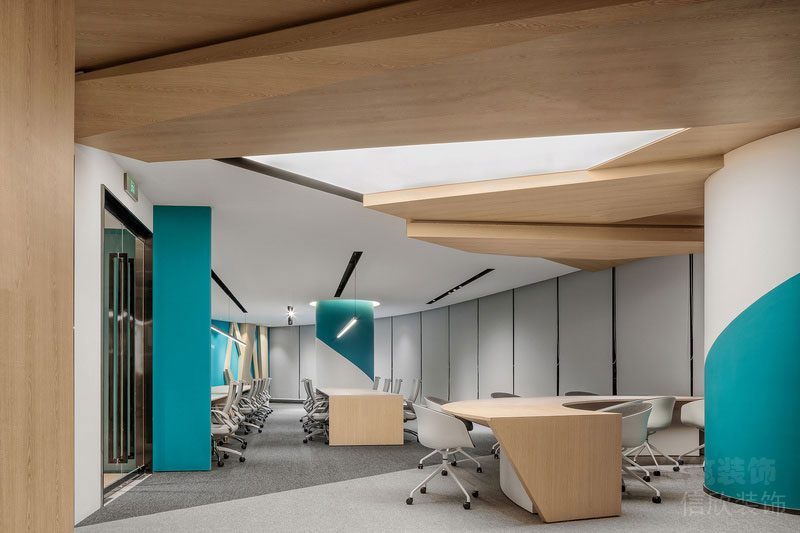 現(xiàn)代北歐風(fēng)辦公室事務(wù)區(qū)場景裝修圖