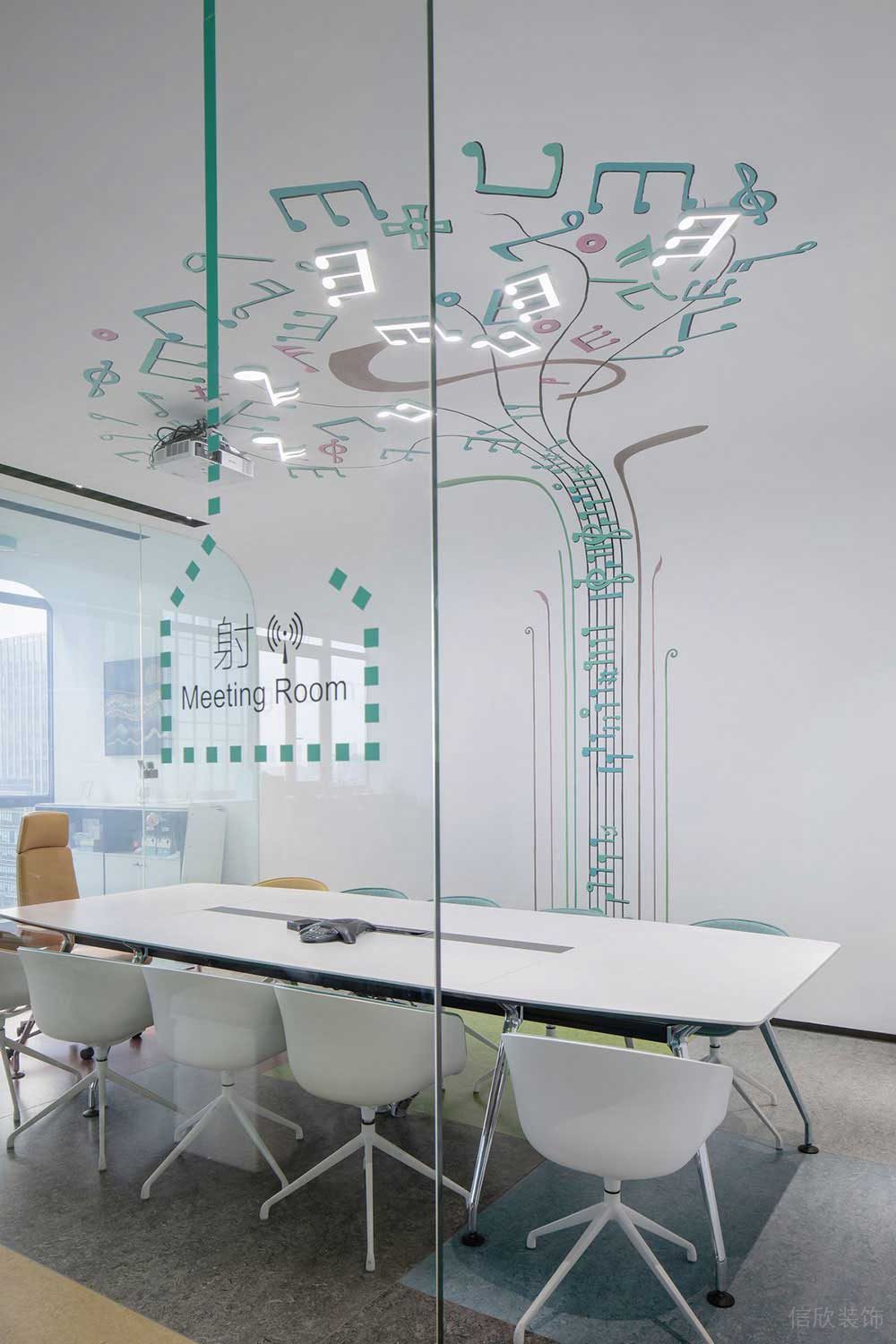 現(xiàn)代北歐風(fēng)辦公室項(xiàng)目會(huì)議室裝修圖