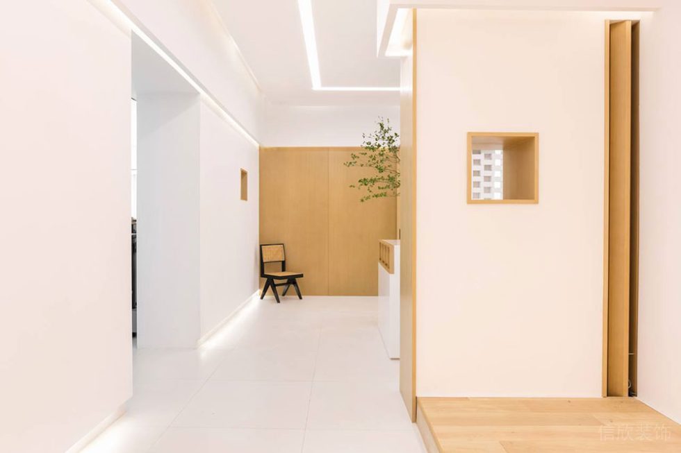 現(xiàn)代北歐風辦公室項目走廊設計裝修圖