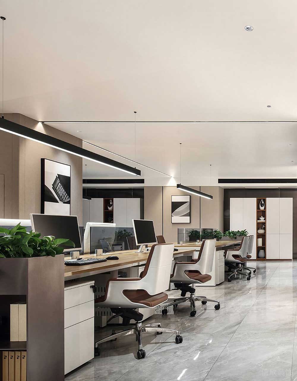 現(xiàn)代風(fēng)格辦公場(chǎng)所案例辦公區(qū)設(shè)計(jì)裝修圖