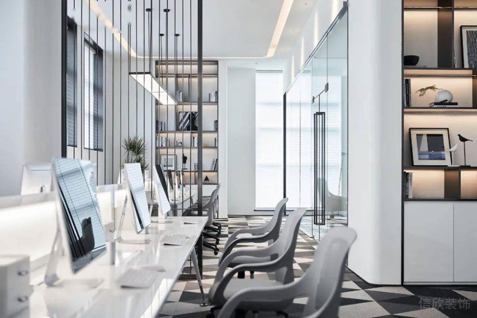 現(xiàn)代風(fēng)格辦公空間案例開放式辦公區(qū)設(shè)計(jì)裝修圖