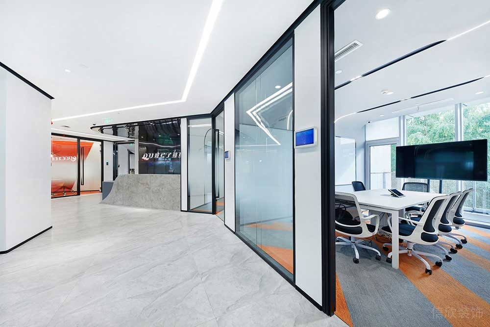 現(xiàn)代風格辦公空間案例前廳過廊設計裝修圖