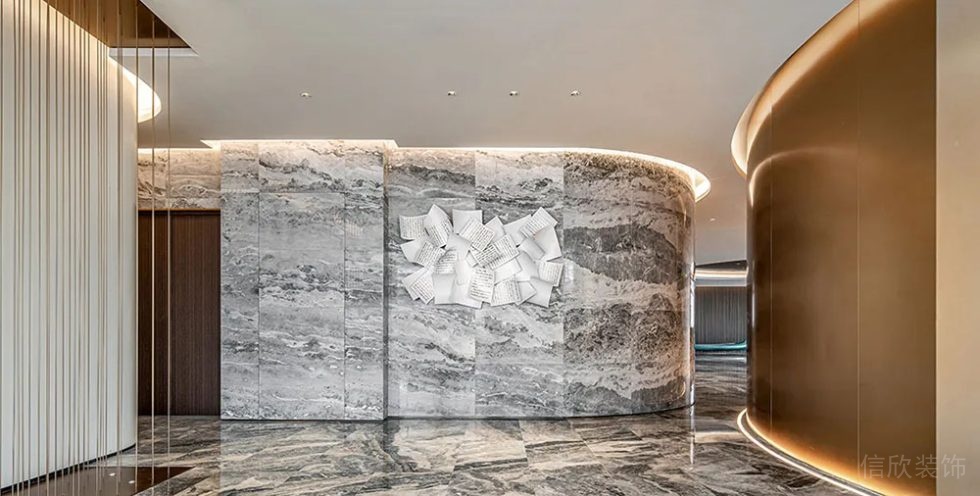 現(xiàn)代風格辦公空間過廊設(shè)計案例裝修圖