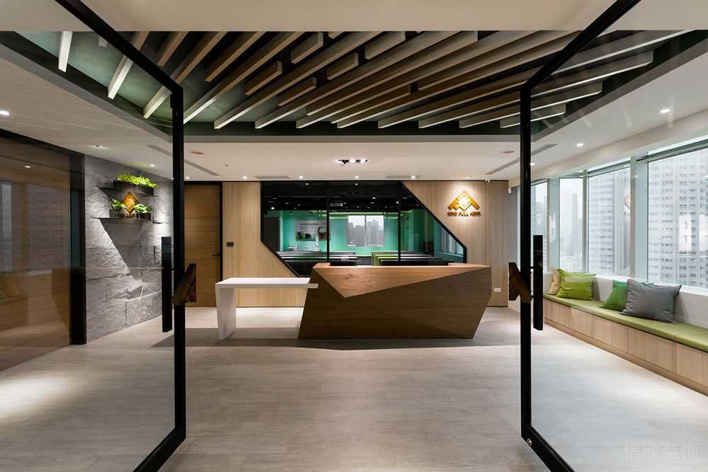 現(xiàn)代風(fēng)格辦公空間接待廳設(shè)計裝修圖