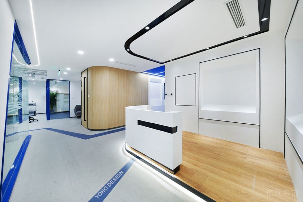 現(xiàn)代風格辦公空間廊廳設(shè)計裝修圖