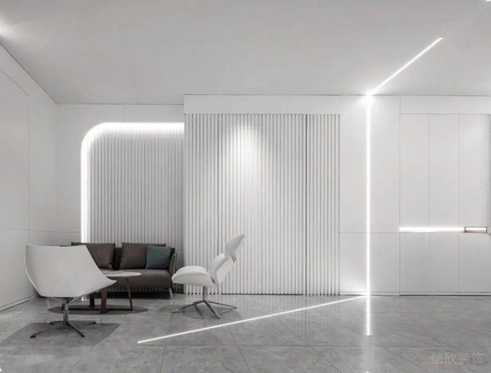 現(xiàn)代風(fēng)格辦公空間前廳等候休息設(shè)計裝修圖