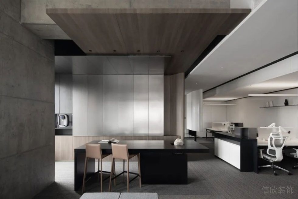 現(xiàn)代風格辦公室多功能辦公廳裝修圖