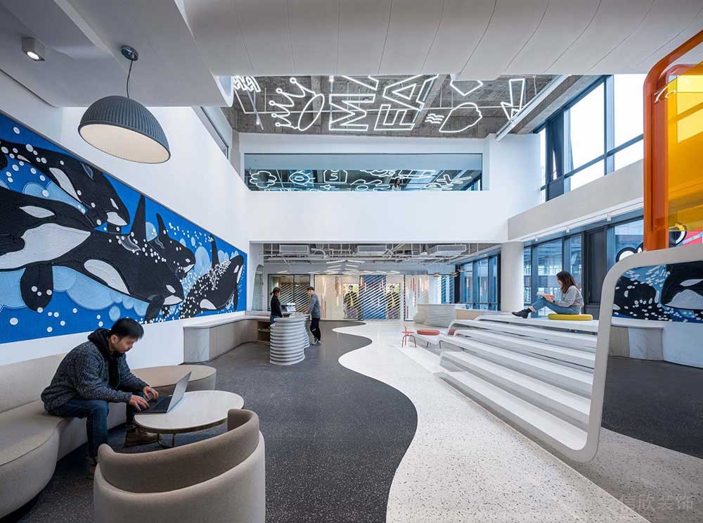 現(xiàn)代風格辦公室服務大廳設(shè)計裝修圖