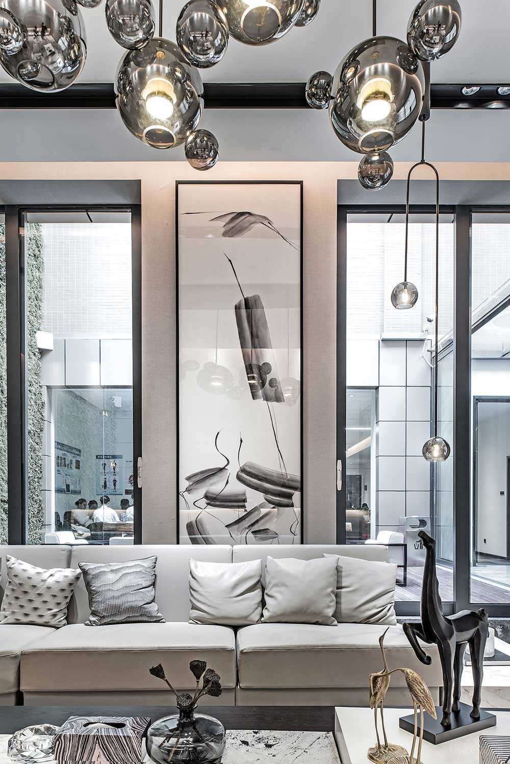 現(xiàn)代風(fēng)格辦公室貴賓接待區(qū)裝修圖