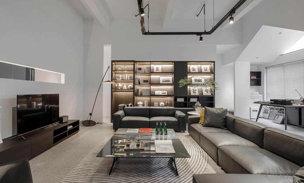 現(xiàn)代風格辦公室貴賓接待廳裝修圖