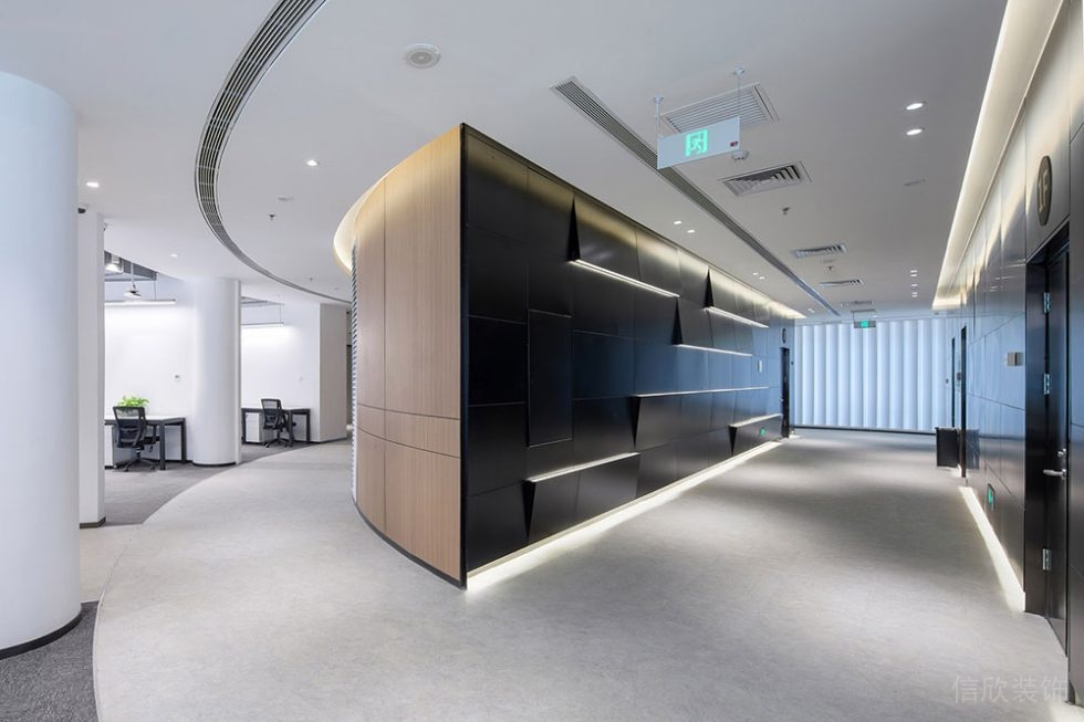 現(xiàn)代風格辦公室過廊設(shè)計裝修圖