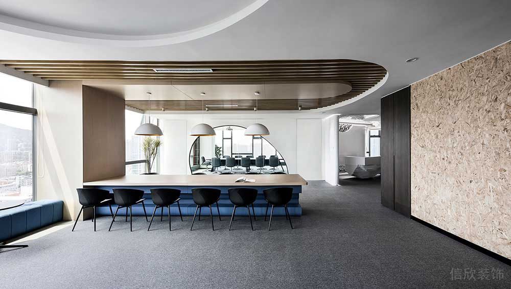 現(xiàn)代風(fēng)格辦公室開放式工作洽談區(qū)設(shè)計(jì)裝修圖
