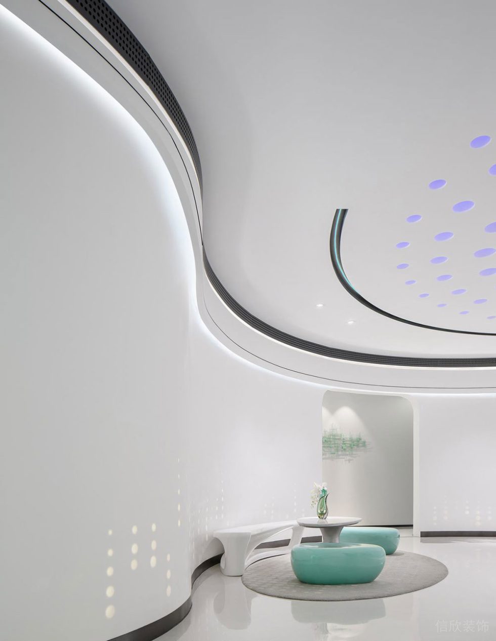 現(xiàn)代風(fēng)格辦公室前廳等候區(qū)設(shè)計(jì)裝修圖