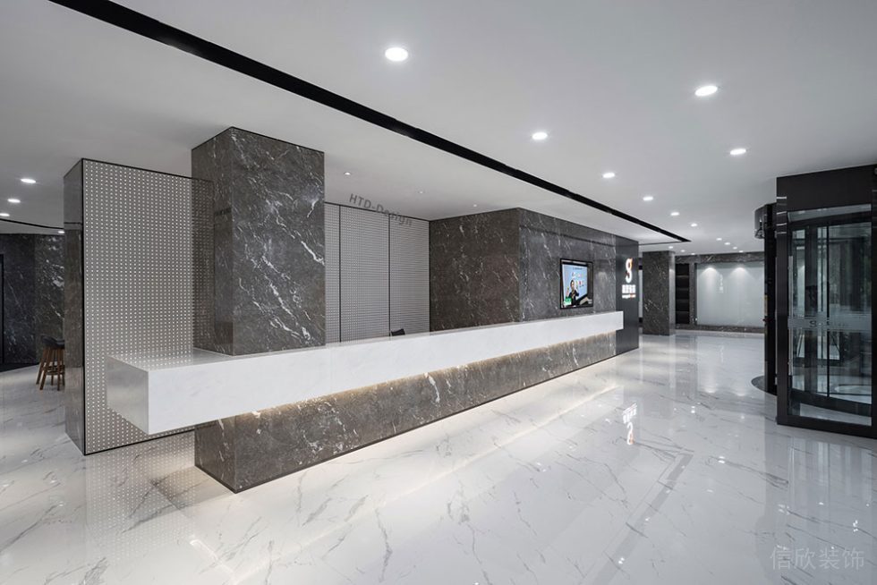 現(xiàn)代風(fēng)格辦公室前臺服務(wù)大廳設(shè)計裝修圖