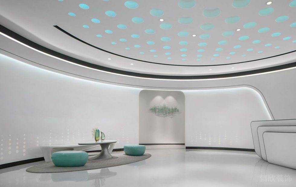 現(xiàn)代風(fēng)格辦公室項(xiàng)目前廳接待廳裝修圖