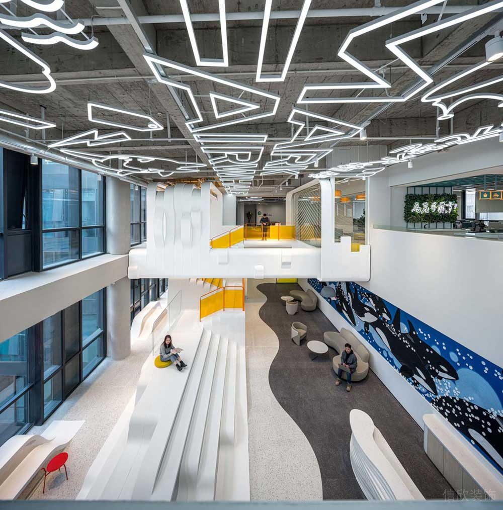 現(xiàn)代風(fēng)格辦公室休閑大堂設(shè)計(jì)裝修圖