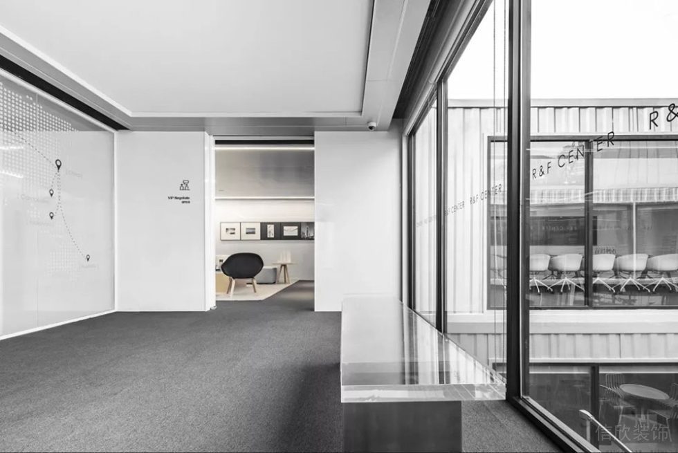 現(xiàn)代風(fēng)格辦公室走廊休息區(qū)設(shè)計(jì)裝修圖