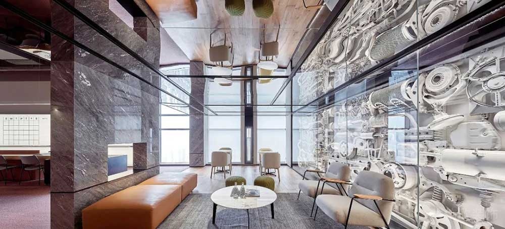 現(xiàn)代風格公共辦公室接待區(qū)裝修圖