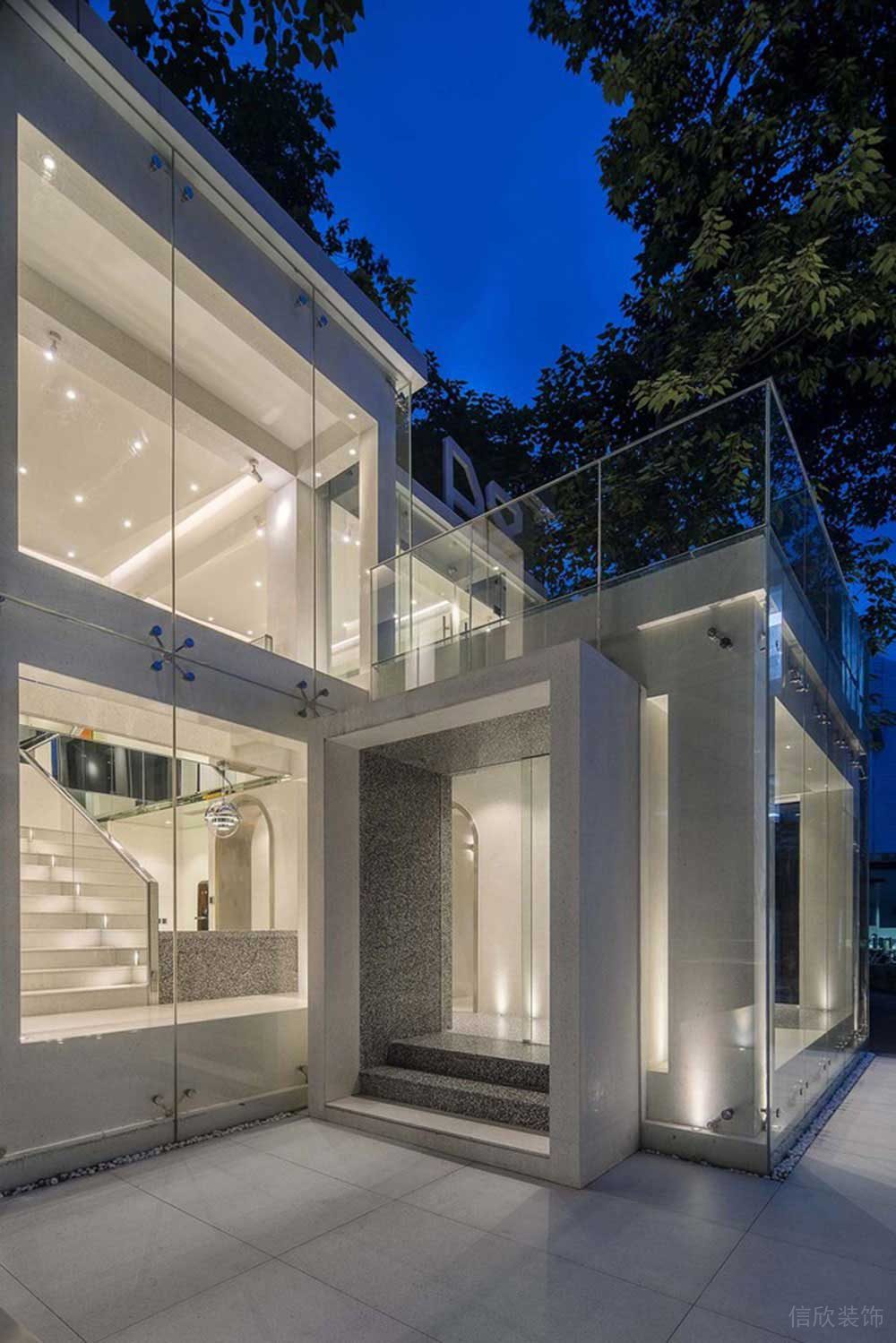 現(xiàn)代風(fēng)格公共辦公室建筑外觀設(shè)計(jì)實(shí)景圖