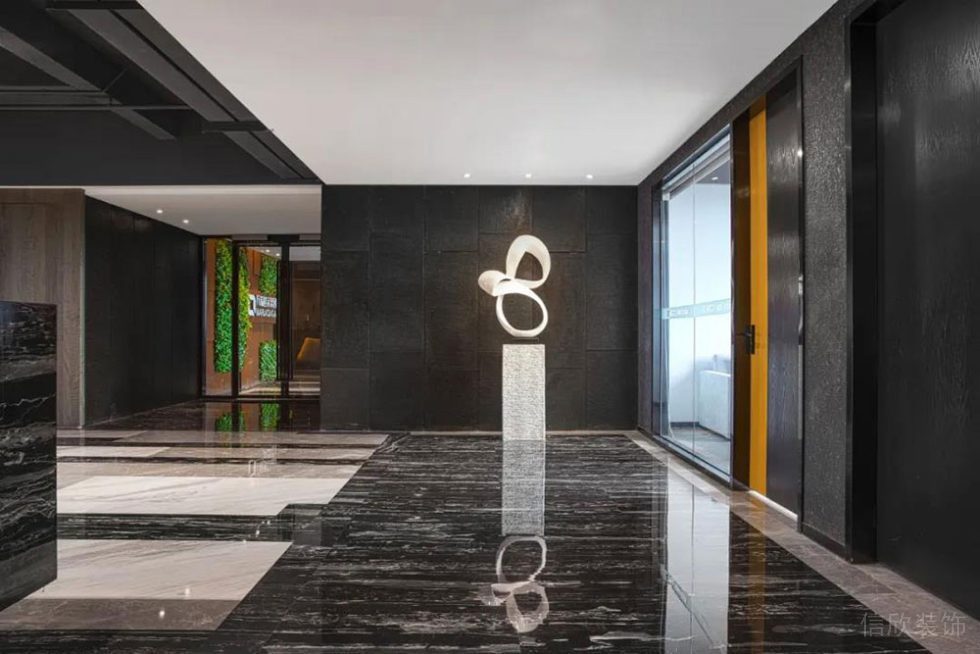 現(xiàn)代風格公共辦公室前廳過道裝修圖