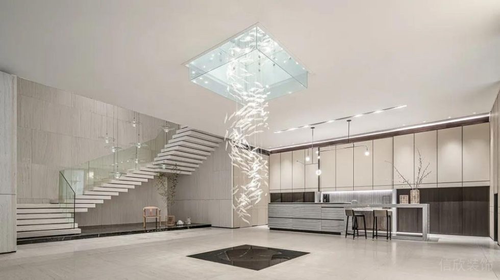 現(xiàn)代風(fēng)格商務(wù)辦公場所茶水休閑廳裝修圖