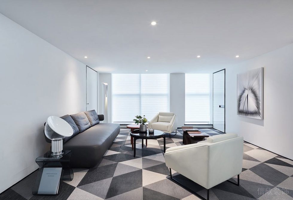 現(xiàn)代風(fēng)格商務(wù)辦公場所會客接待室裝修圖