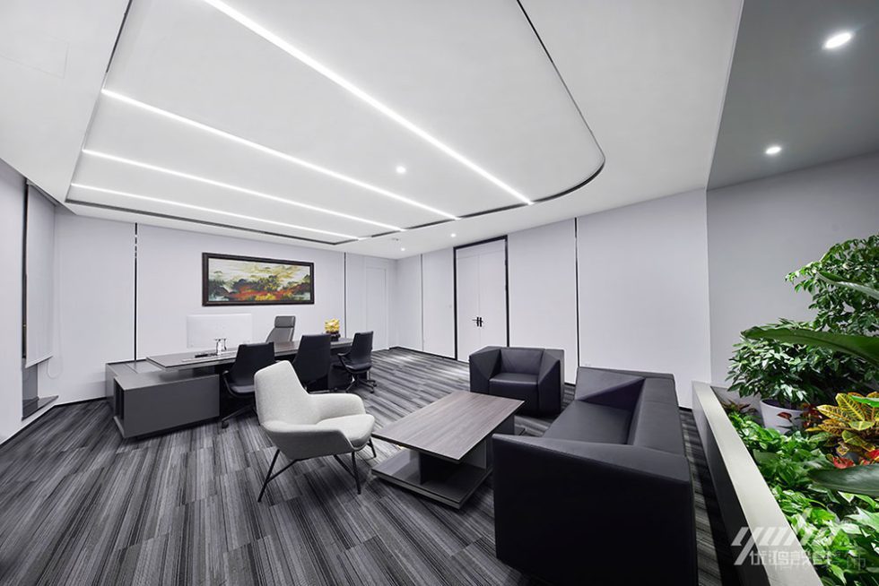 現(xiàn)代風格商務辦公場所經(jīng)理辦公室裝修圖