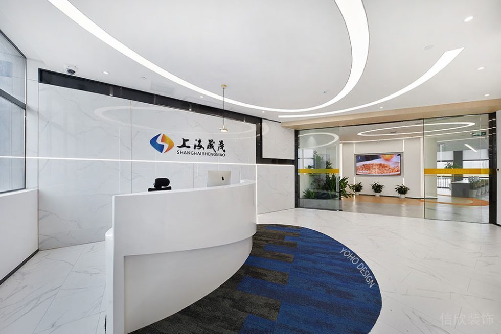 現(xiàn)代風格商務辦公場所前廳裝修圖