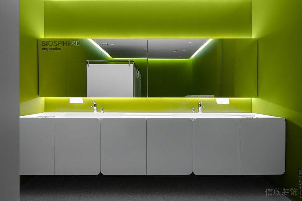 現(xiàn)代風(fēng)格商務(wù)辦公場所洗手間裝修圖