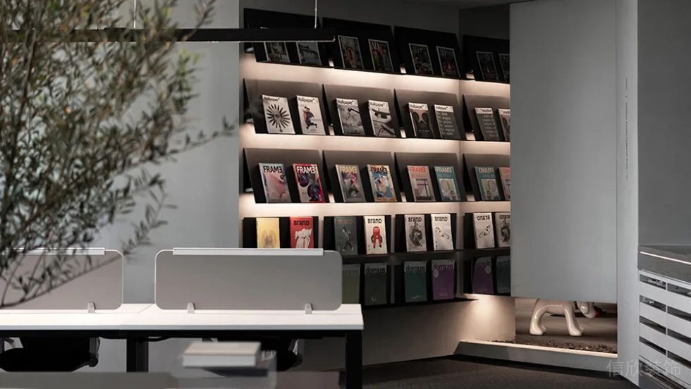 現(xiàn)代風(fēng)格商務(wù)辦公場所休閑閱覽區(qū)裝修圖