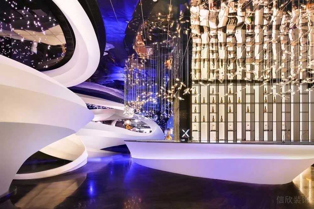 現(xiàn)代風(fēng)格商務(wù)辦公空間貴賓休閑酒吧接待廳裝修圖