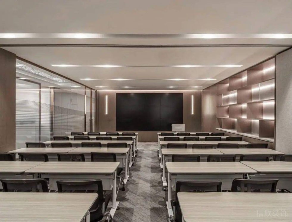 現(xiàn)代風格商務辦公空間培訓室裝修圖