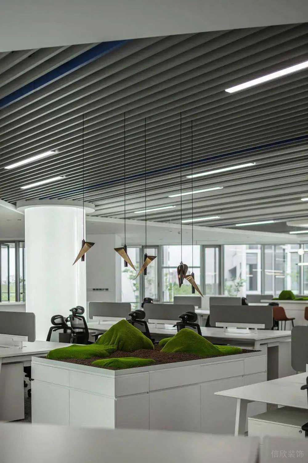 現(xiàn)代風格商務辦公空間設計案例裝修圖