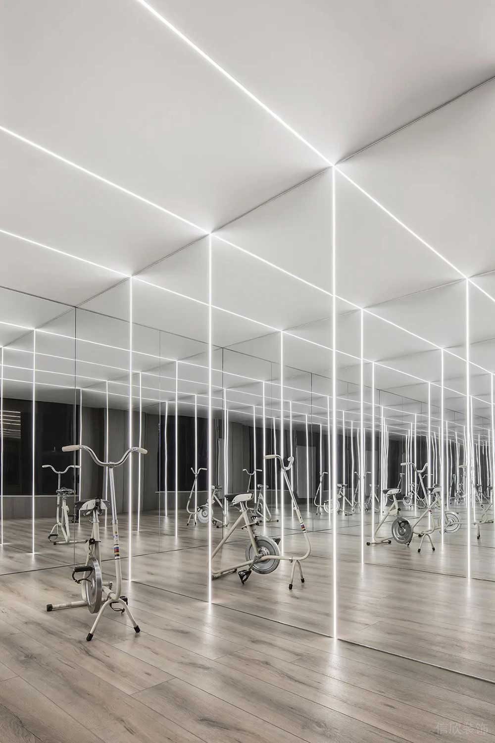 現(xiàn)代風(fēng)格商務(wù)辦公室活動(dòng)健身室裝修圖