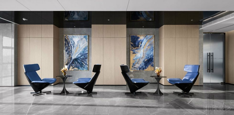 現(xiàn)代風(fēng)格商務(wù)辦公室洽談區(qū)裝修圖