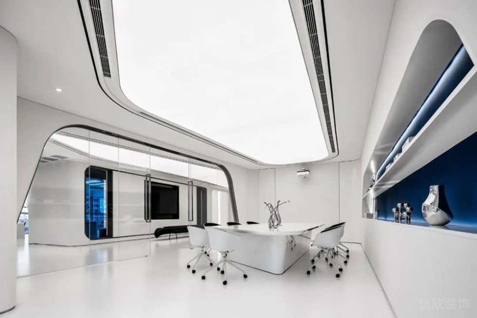 現(xiàn)代風(fēng)格商務(wù)辦公室座談會(huì)議室設(shè)計(jì)裝修圖