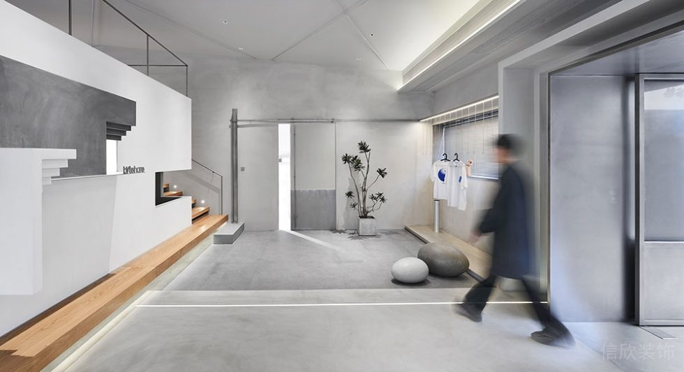 現(xiàn)代工業(yè)風(fēng)辦公空間案例門廳設(shè)計裝修圖