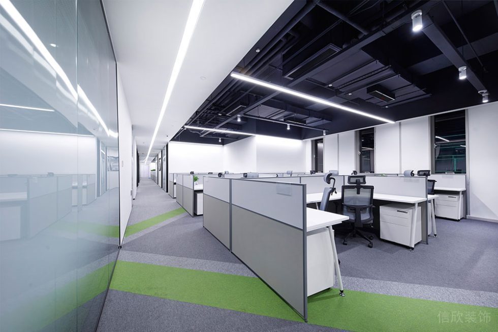 現(xiàn)代工業(yè)風(fēng)辦公空間工作區(qū)設(shè)計裝修圖