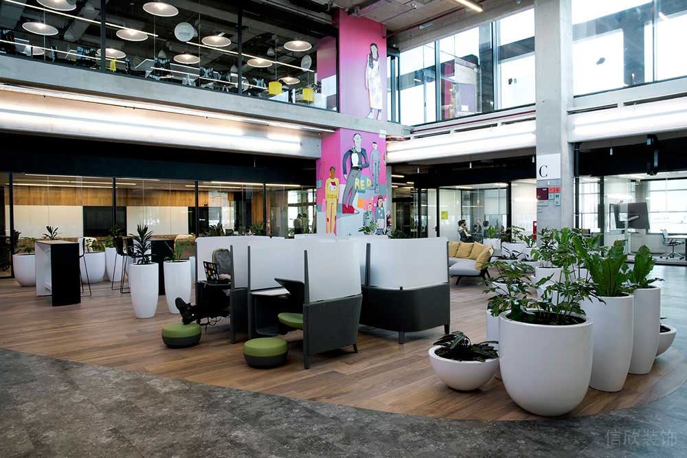 現(xiàn)代工業(yè)風(fēng)辦公室接待洽談廳設(shè)計裝修圖