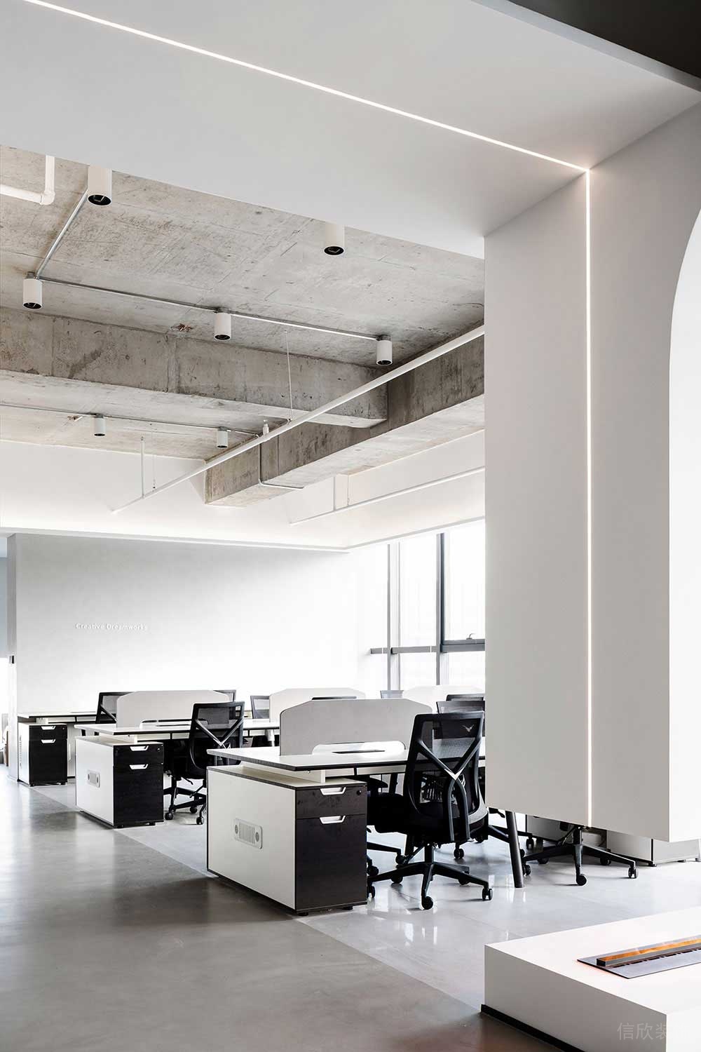 現(xiàn)代工業(yè)風(fēng)辦公室項目辦公區(qū)裝修圖