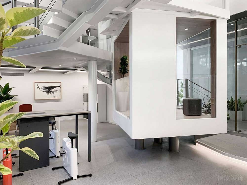 現(xiàn)代工業(yè)風(fēng)商務(wù)辦公空間多功能辦公廳裝修圖