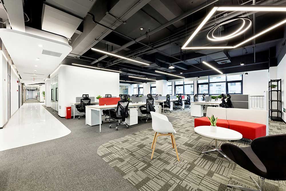 現(xiàn)代工業(yè)風(fēng)商務(wù)辦公空間裝修圖