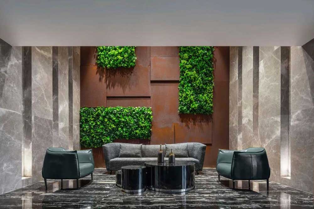 現(xiàn)代工業(yè)風(fēng)商務(wù)辦公室接待區(qū)設(shè)計(jì)裝修圖