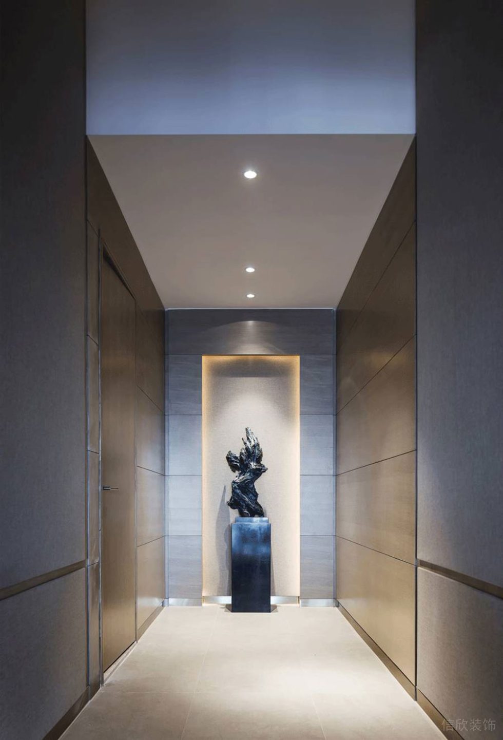 現(xiàn)代簡(jiǎn)約風(fēng)格辦公場(chǎng)所案例走廊空間設(shè)計(jì)裝修圖