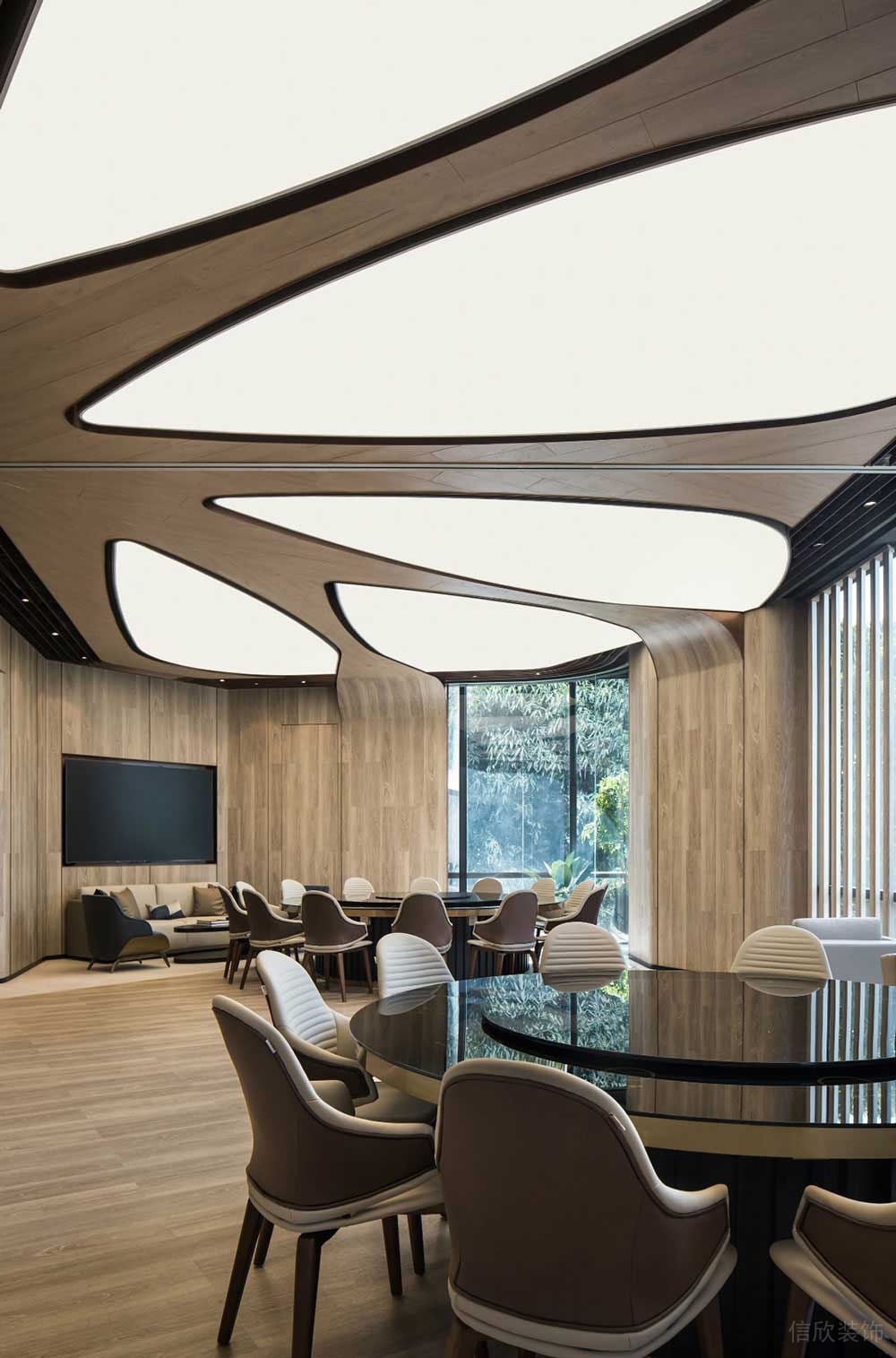 現(xiàn)代簡(jiǎn)約風(fēng)格辦公場(chǎng)所接待包廂設(shè)計(jì)裝修圖