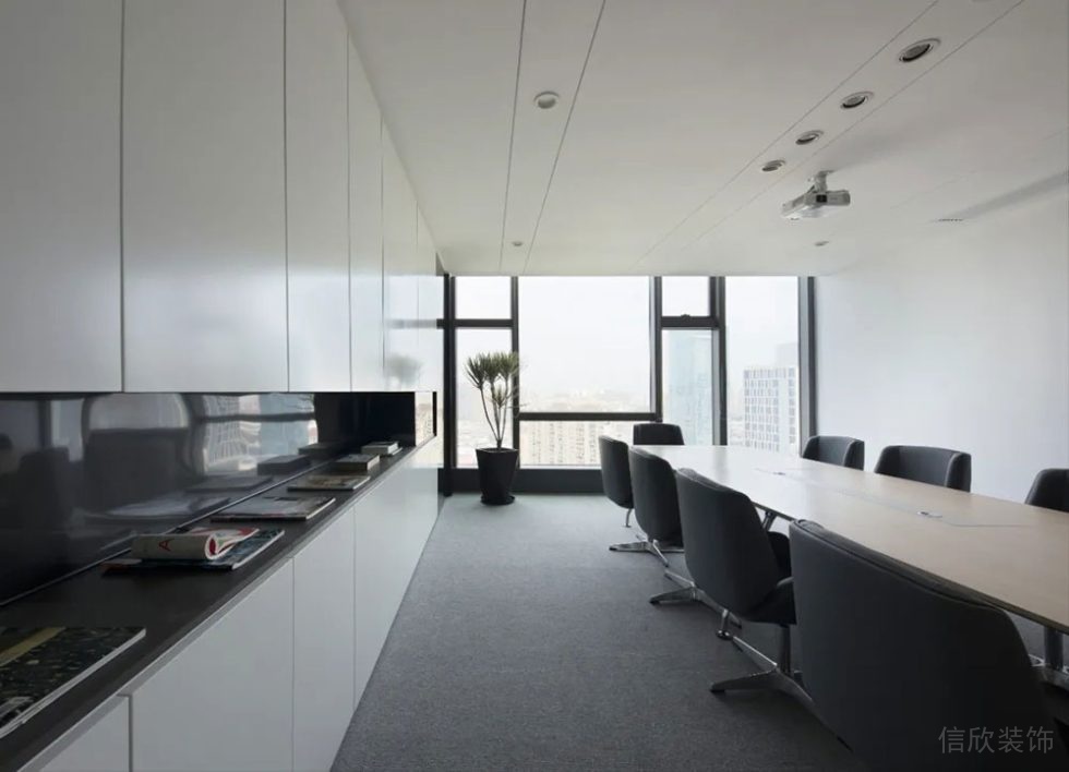 現(xiàn)代簡(jiǎn)約風(fēng)格辦公場(chǎng)所商務(wù)洽談會(huì)議室裝修圖