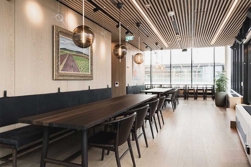 現(xiàn)代簡約風格辦公空間案例休閑用餐區(qū)裝修圖