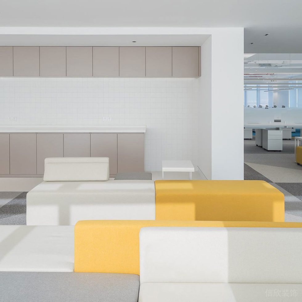 現(xiàn)代簡(jiǎn)約風(fēng)格辦公空間前廳等候區(qū)設(shè)計(jì)裝修圖