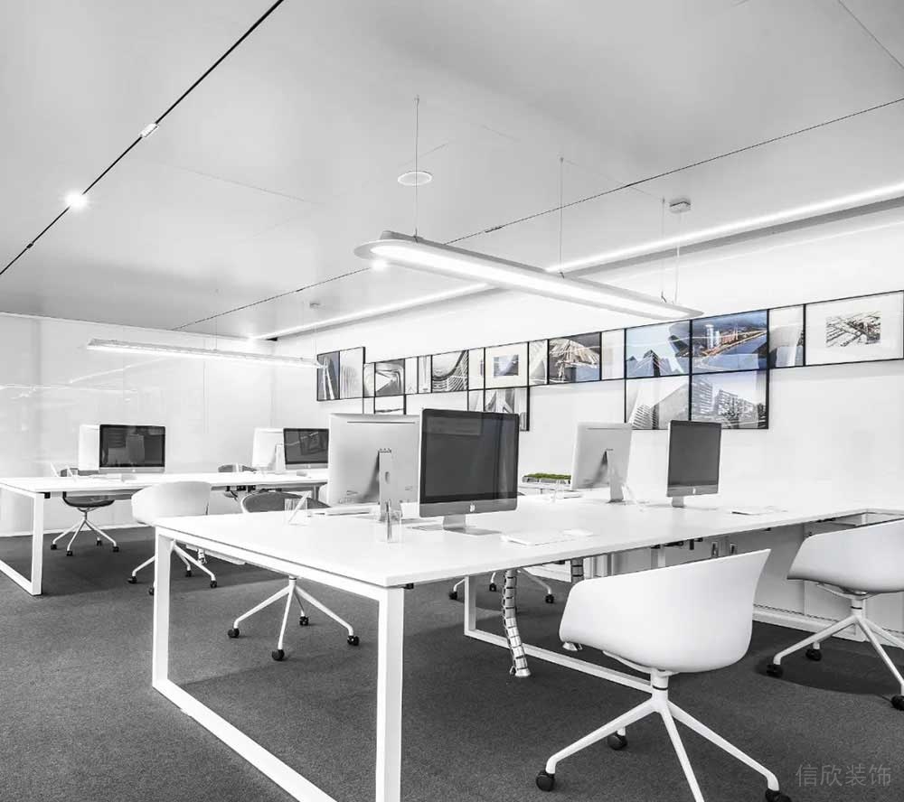 現(xiàn)代簡(jiǎn)約風(fēng)格商務(wù)辦公場(chǎng)所工作區(qū)案例裝修圖
